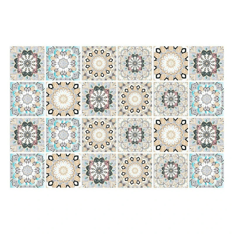 24pcs Moroccan Style Wall Stickers Waterproof