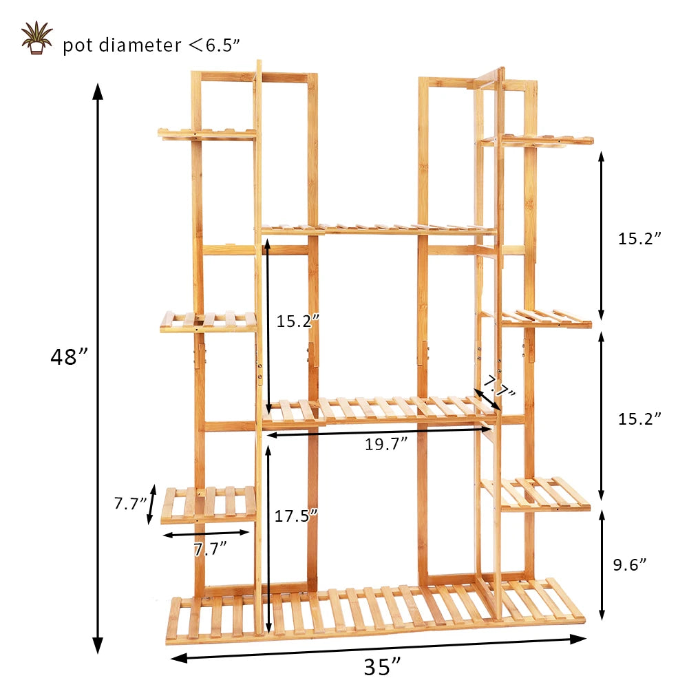 Extra Large Bamboo Plant Stand f