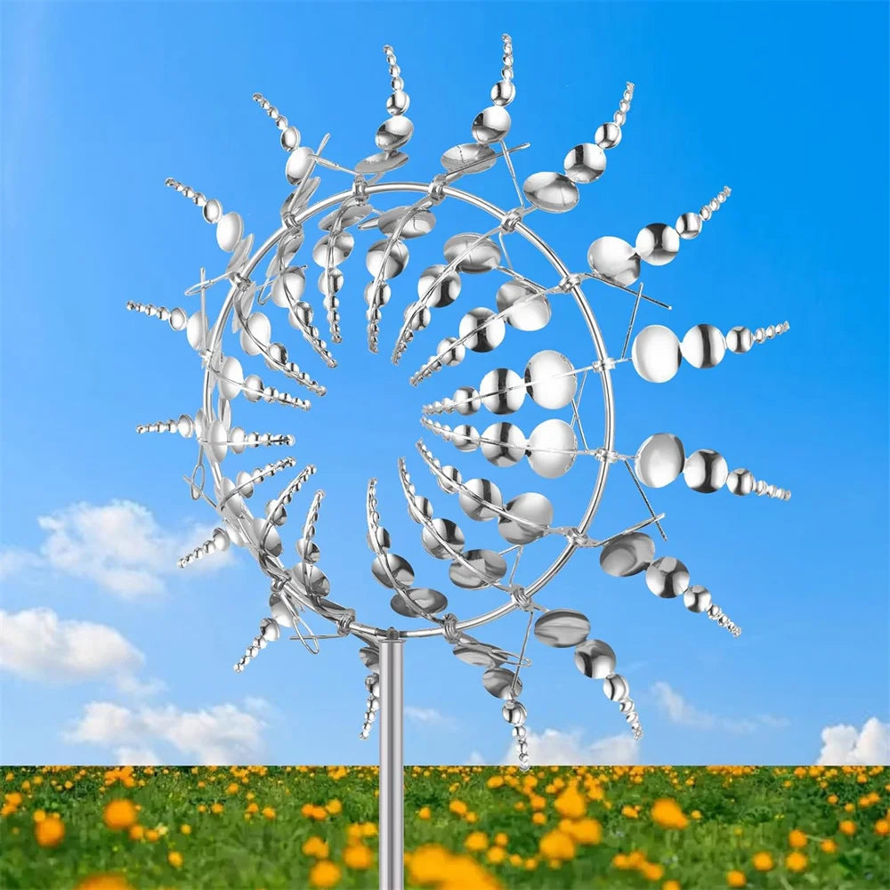 Magical 3D Metal Kinetic Wind Sculpture