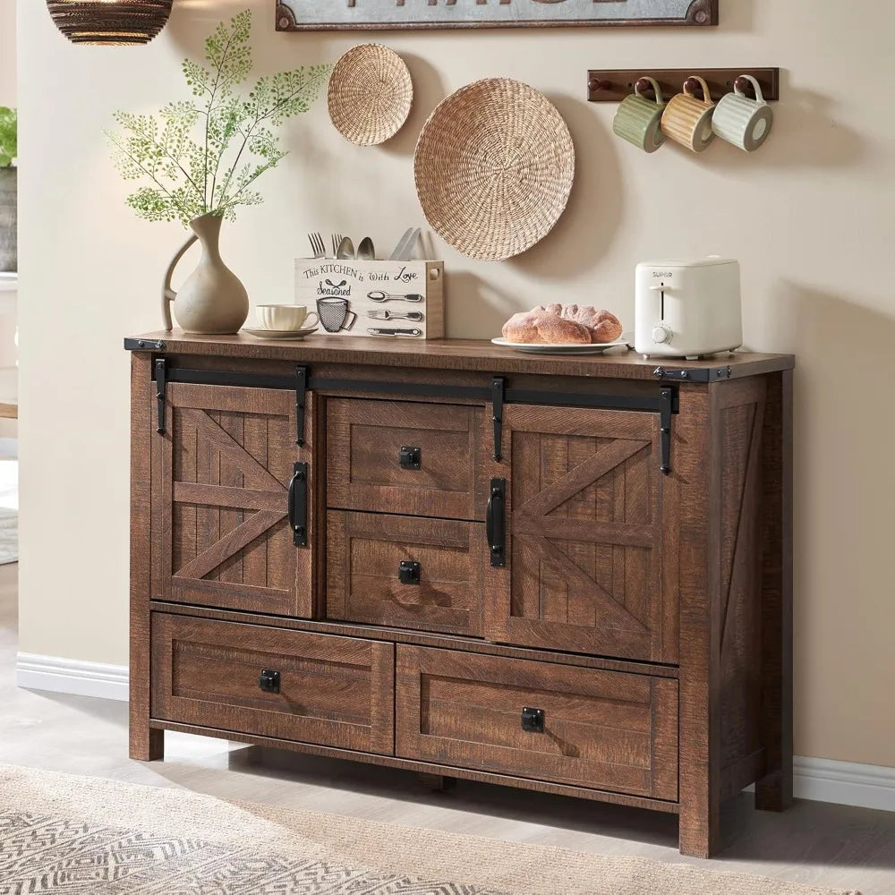 Farmhouse Sideboard Buffet Cabinet