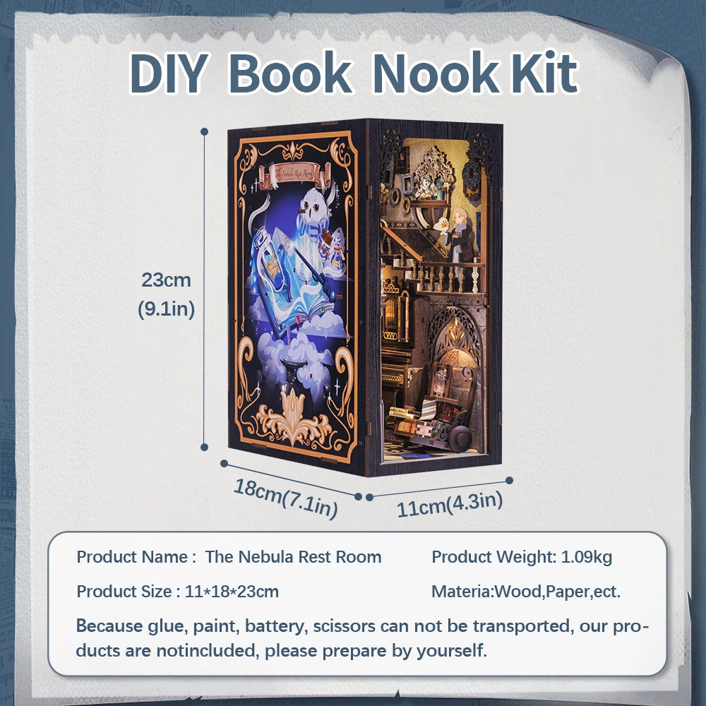 DIY The Nebula Rest Room Book Nook Kit