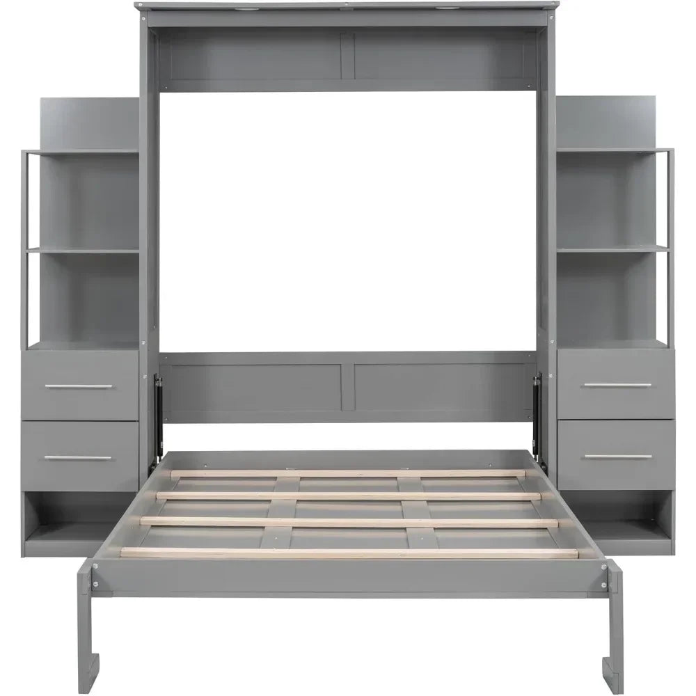 Full Size Murphy Bed w/LED Lights