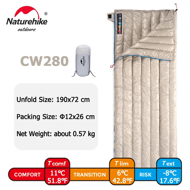 Naturehike Goose Down Sleeping Bag Ultralight