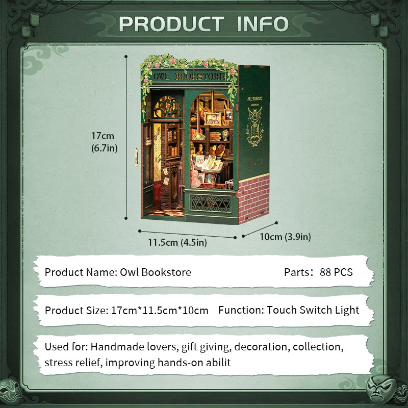 DIY Book Nook Kit Bookstore Series