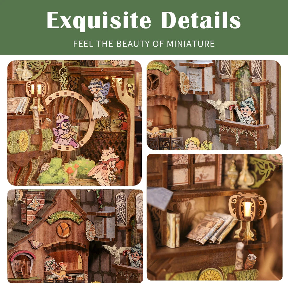 DIY Book Nook Kit Elven Paradise w/LEDs