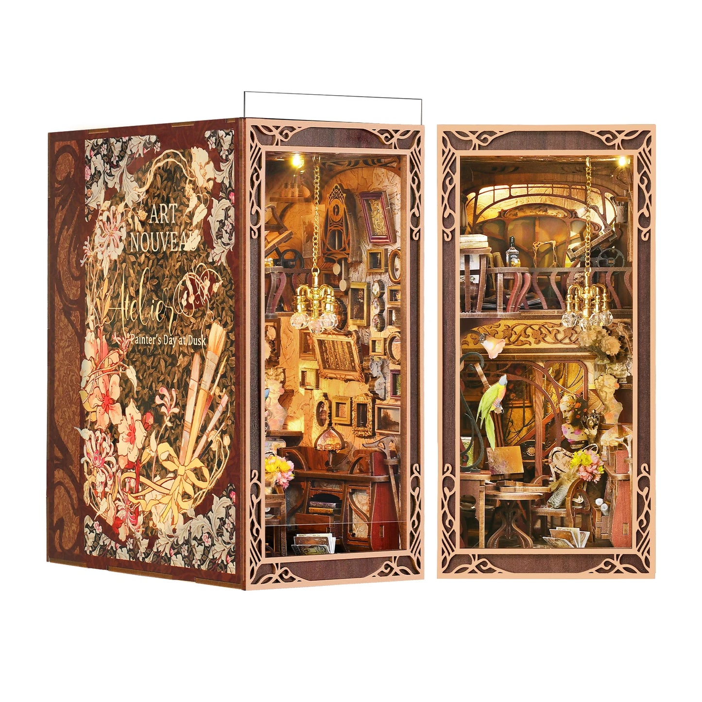 Book Nook Kit, DIY Art Nouveau Atelier