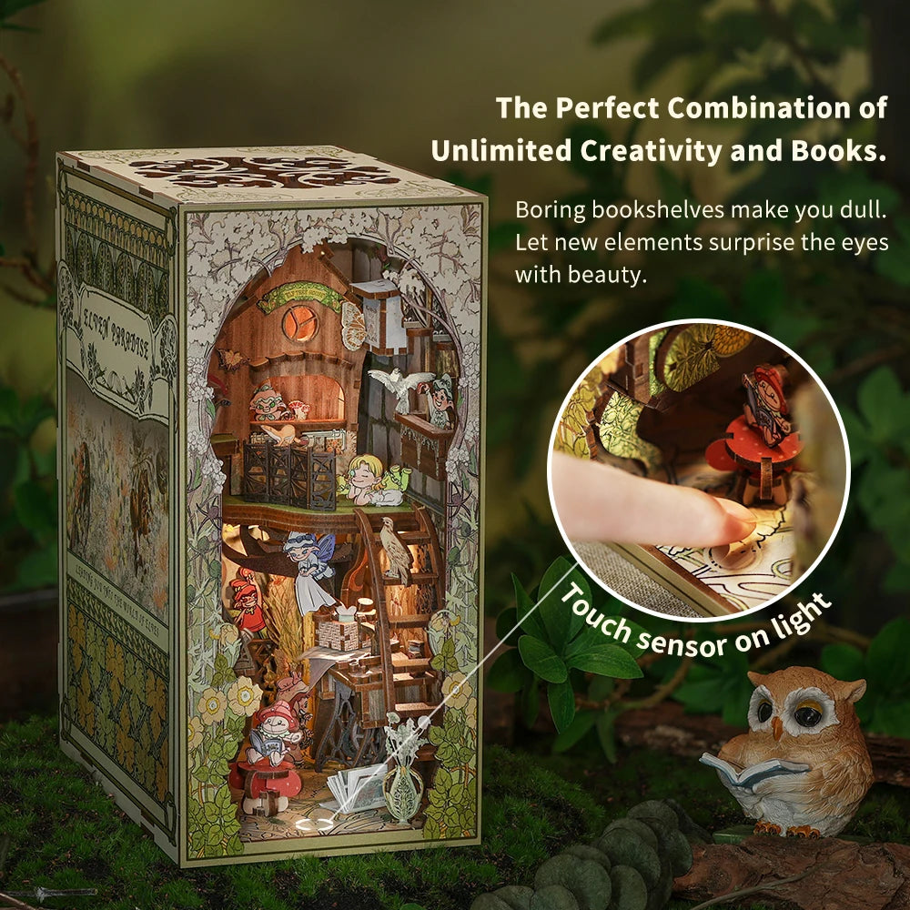 DIY Book Nook Kit Elven Paradise w/LEDs