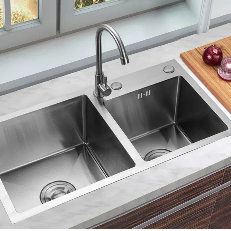 Stainless Steel Deep Double Sink