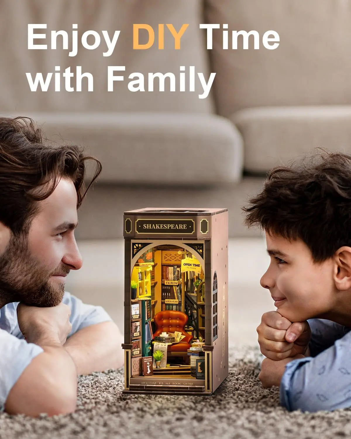 DIY Book Nook Kit Bookstore