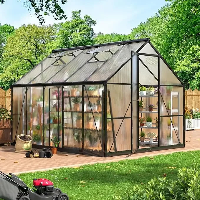 8x14 FT Greenhouse, Aluminum