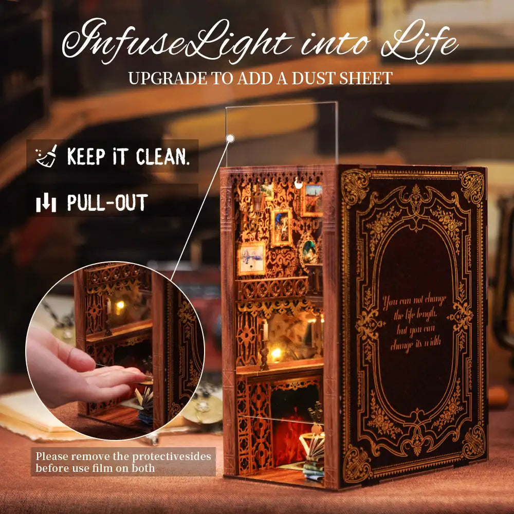 DIY Book Nook Eternal Bookstore w/LEDs