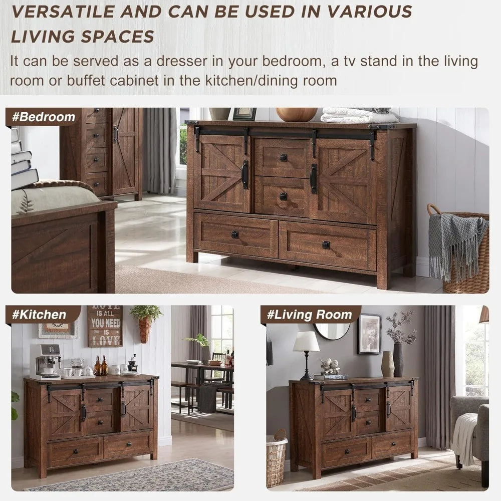 Farmhouse Sideboard Buffet Cabinet