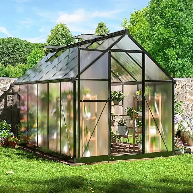 8x14 FT Greenhouse, Aluminum