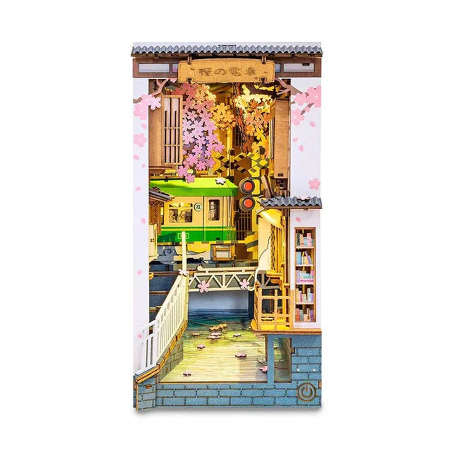 DIY Book Nook Japanese Sakura Densya Kit