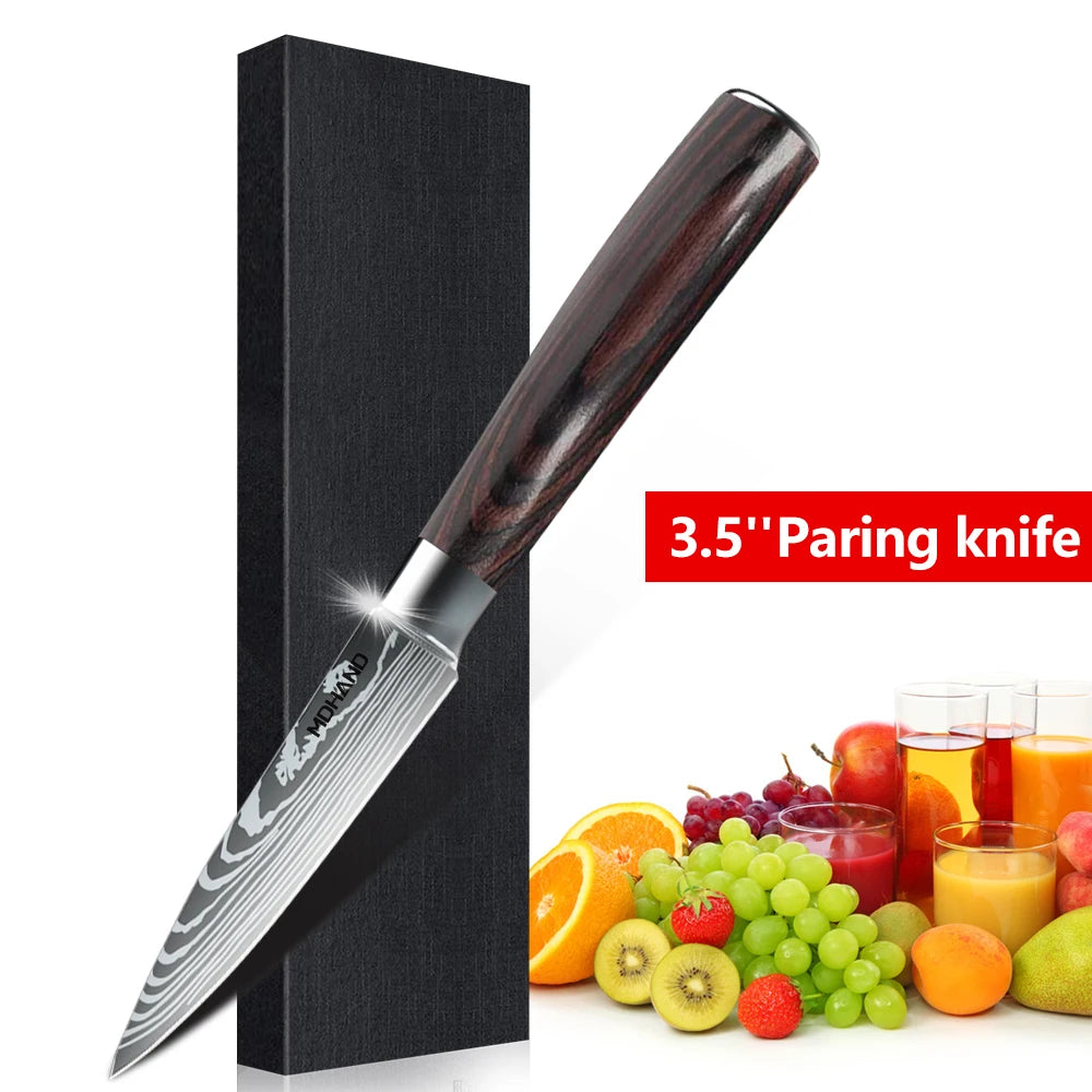 1-10PCS Chef knife Japanese Kitchen Knives Set