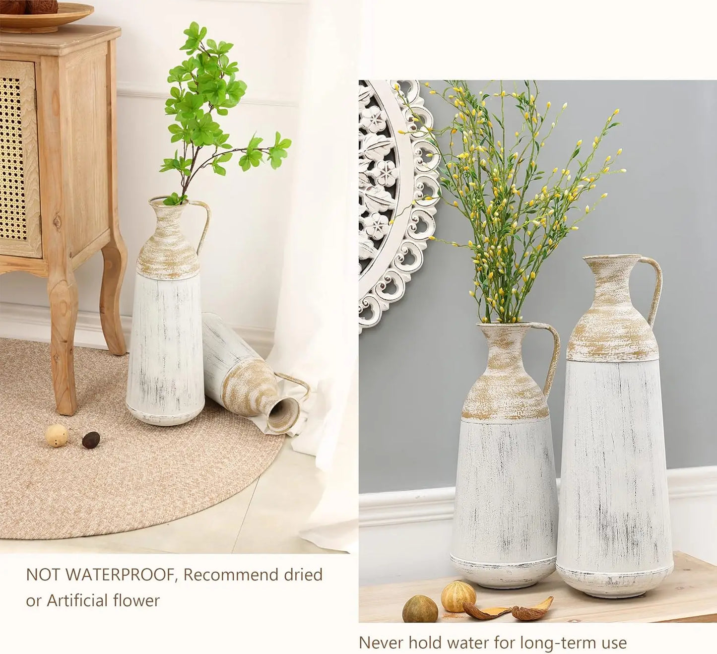 Tall Floor Vase, Set of 2
