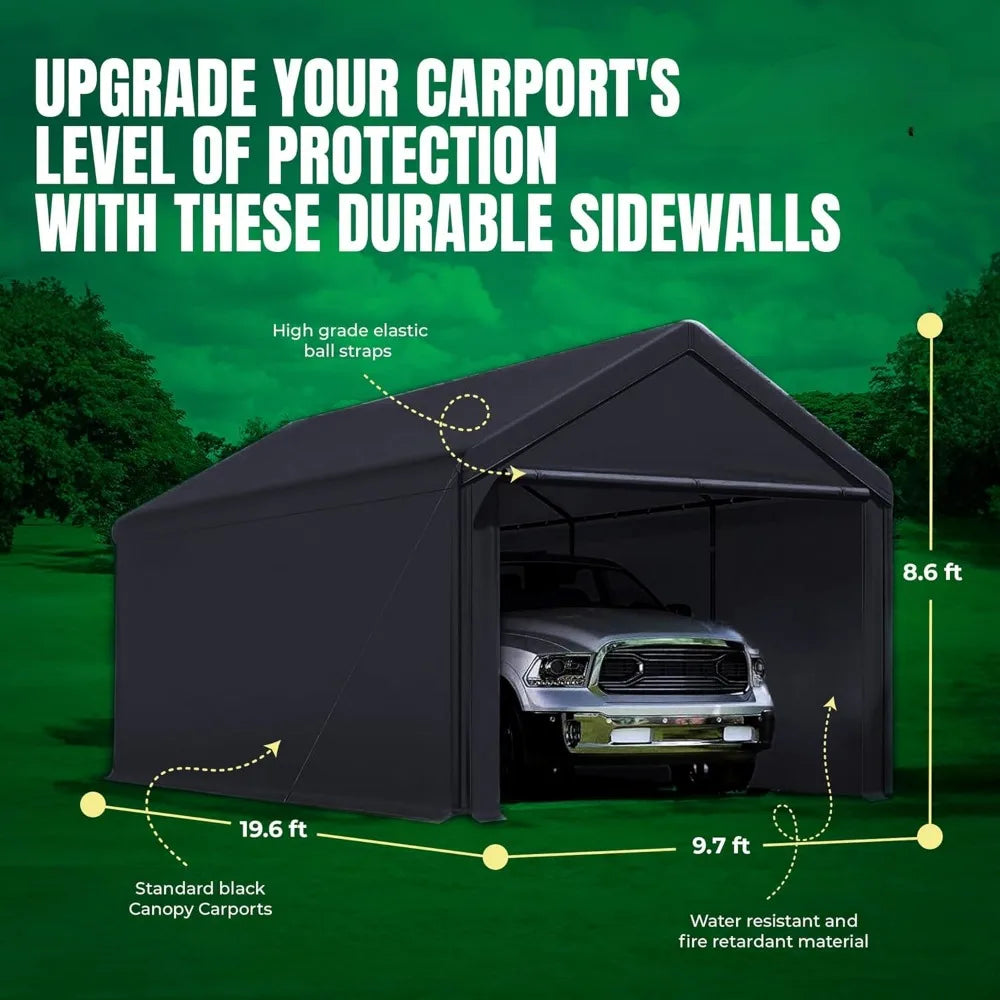 Carport 10' x 20' Solid Construction