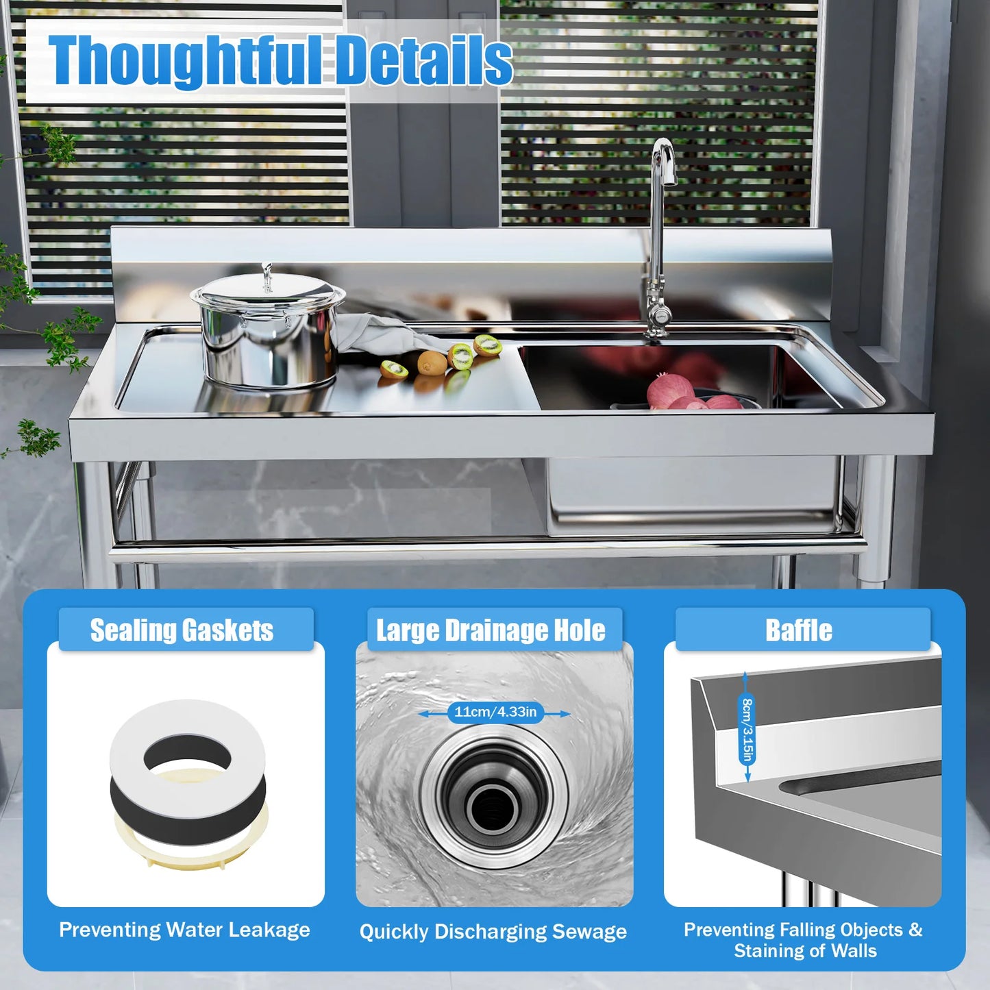 304 Stainless Steel Sink