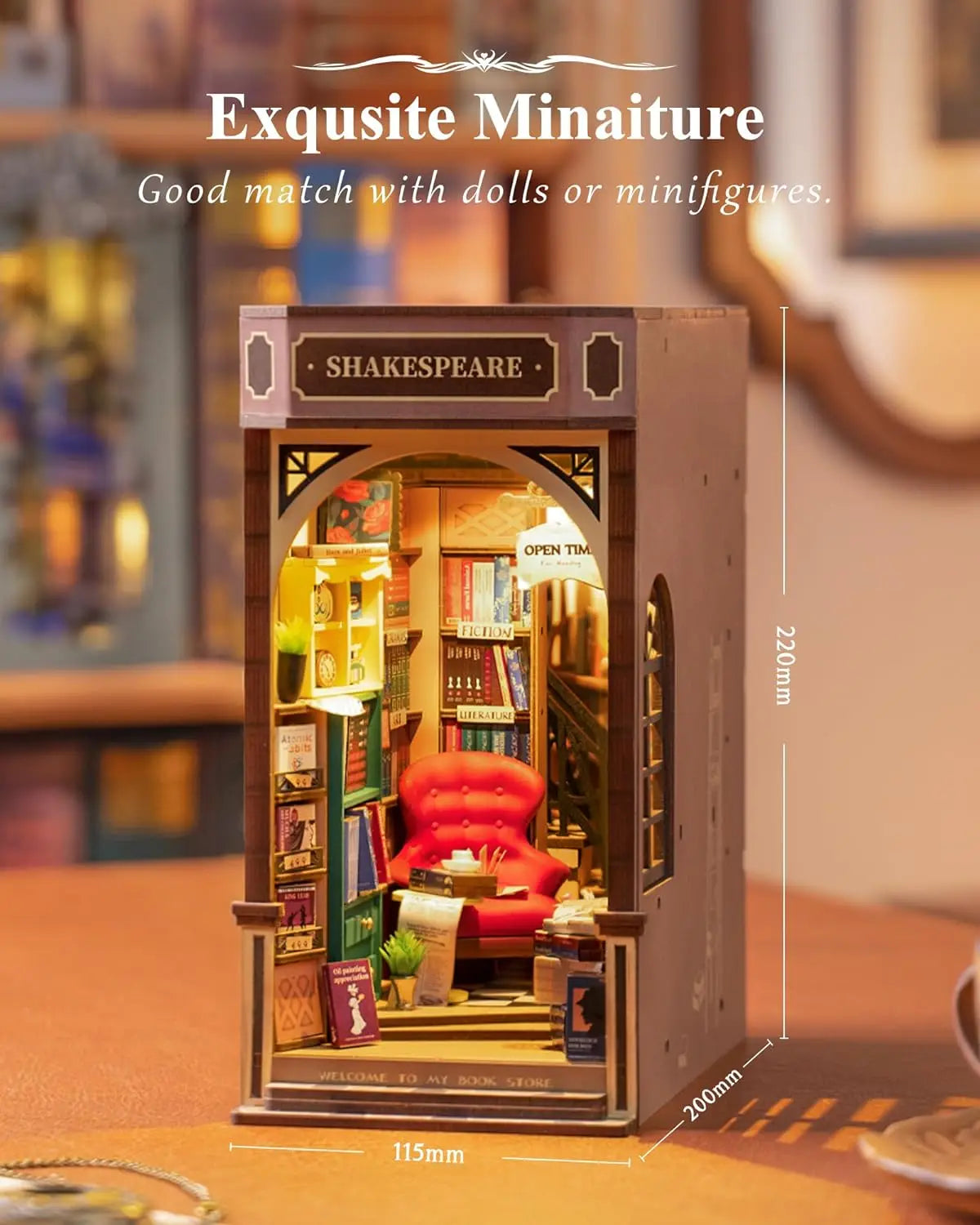 DIY Book Nook Kit Bookstore