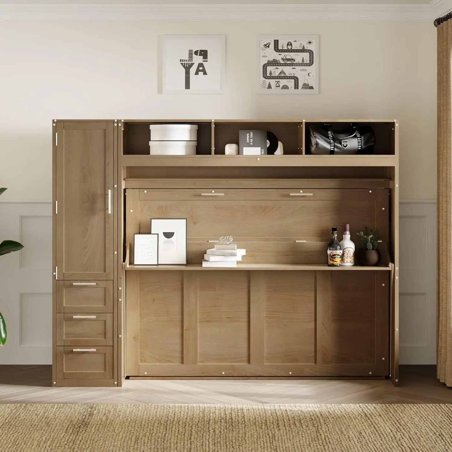 Full Size Murphy Bed w/Closet