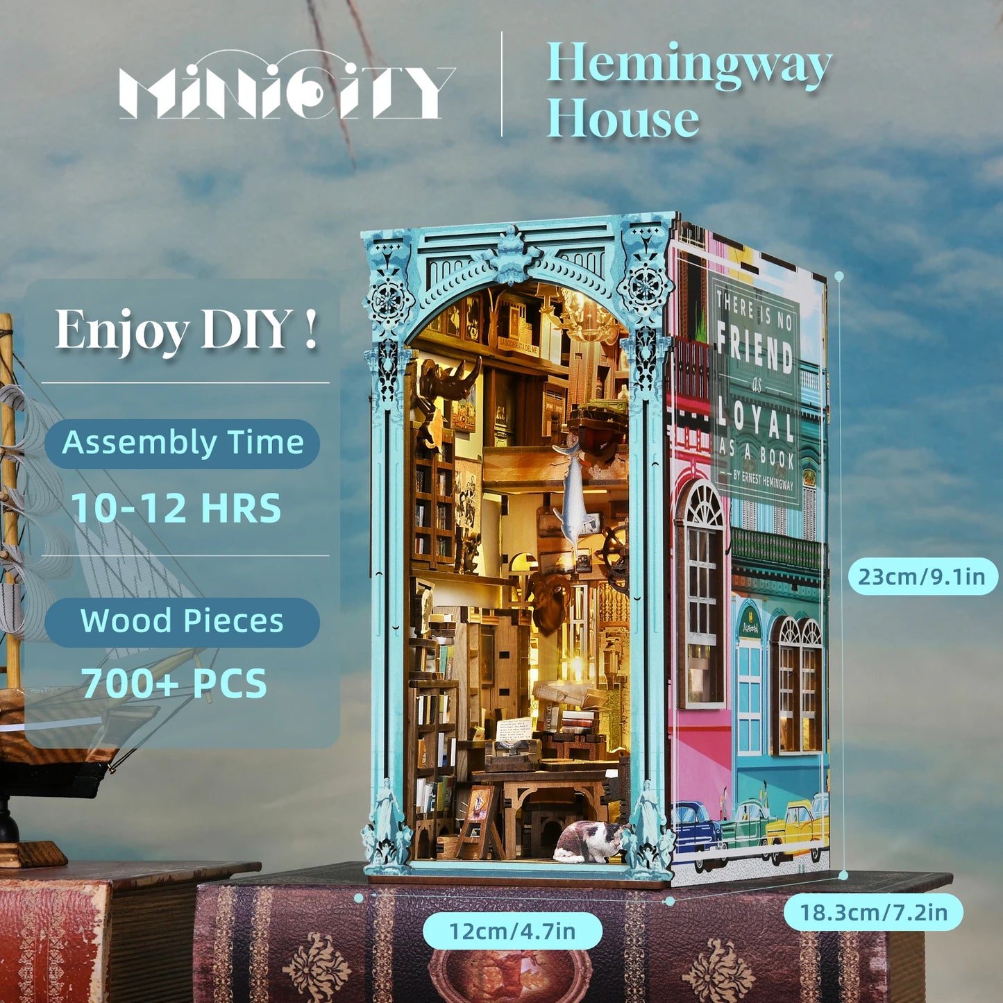 DIY š š¶š»š¶šš¶šš Book Nook Kit šš²šŗš¶š»š“šš®š