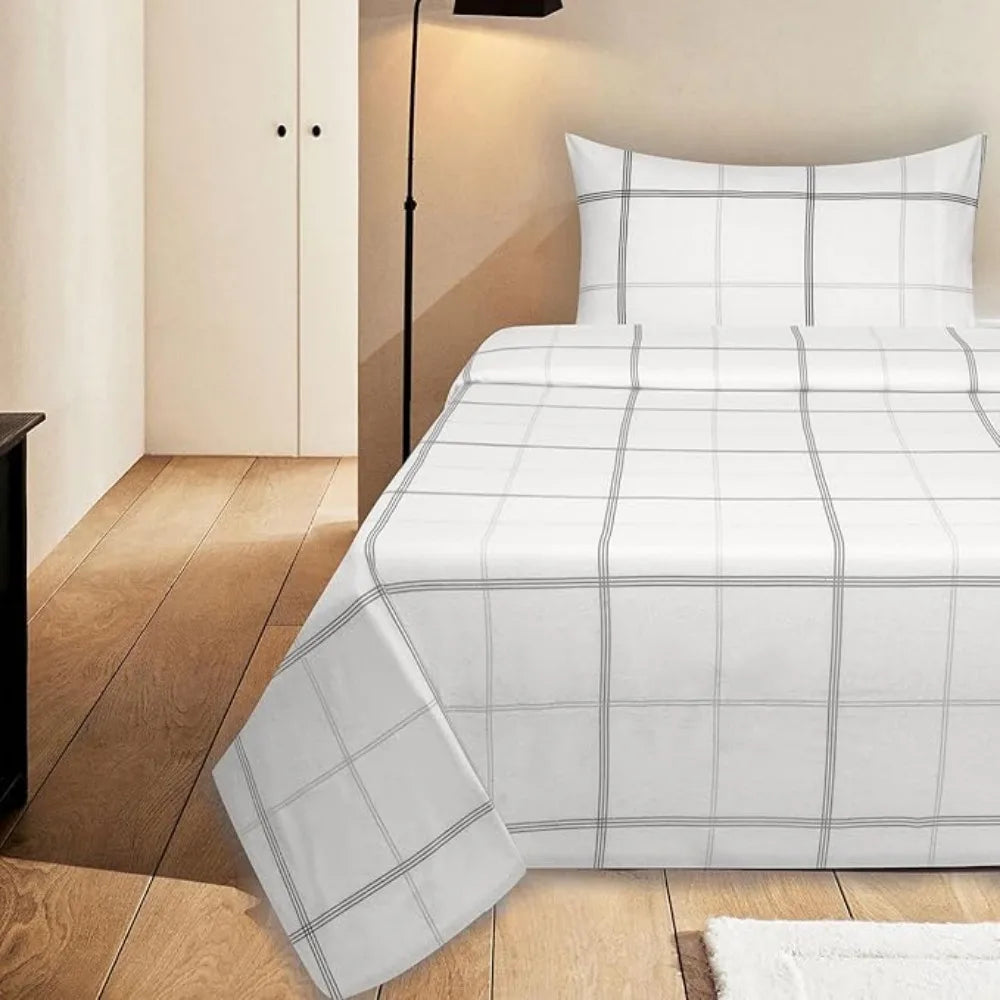 100% Cotton Printed Flannel Twin Bed Sheet Set
