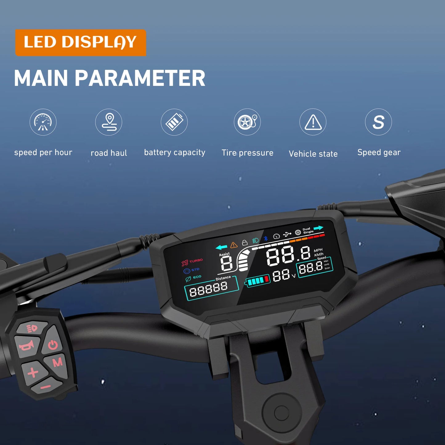 Dual Motor Powerful Electric Scooter 3600W