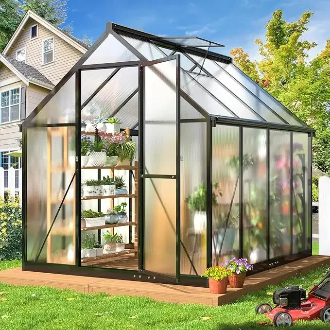 8x14 FT Greenhouse, Aluminum