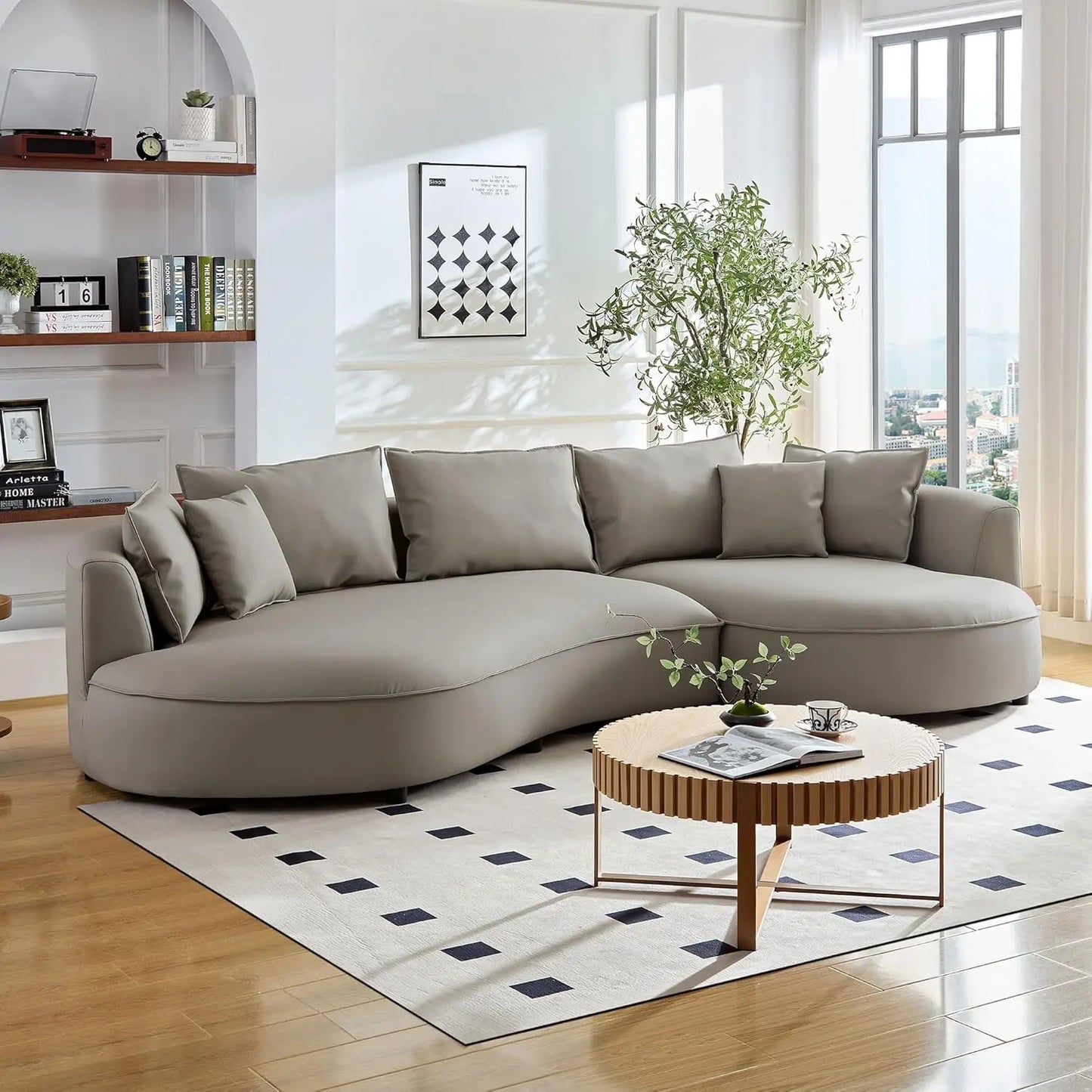 Modern Curved Sofa Couch