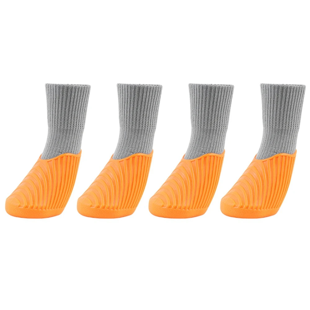 4Pcs Outdoor Dog Boots Paw Protector