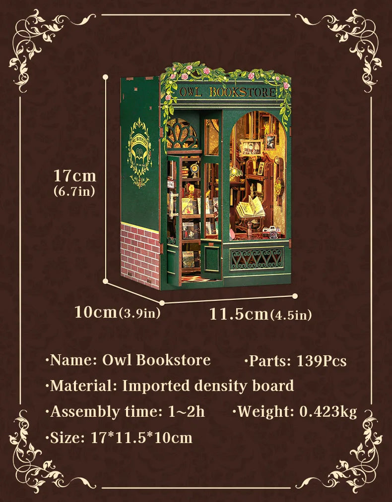 DIY Book Nook Kit Bookstore Series