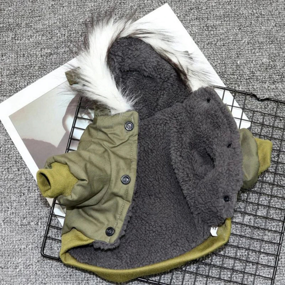 Dog Jacket With Harness Winter Heavy