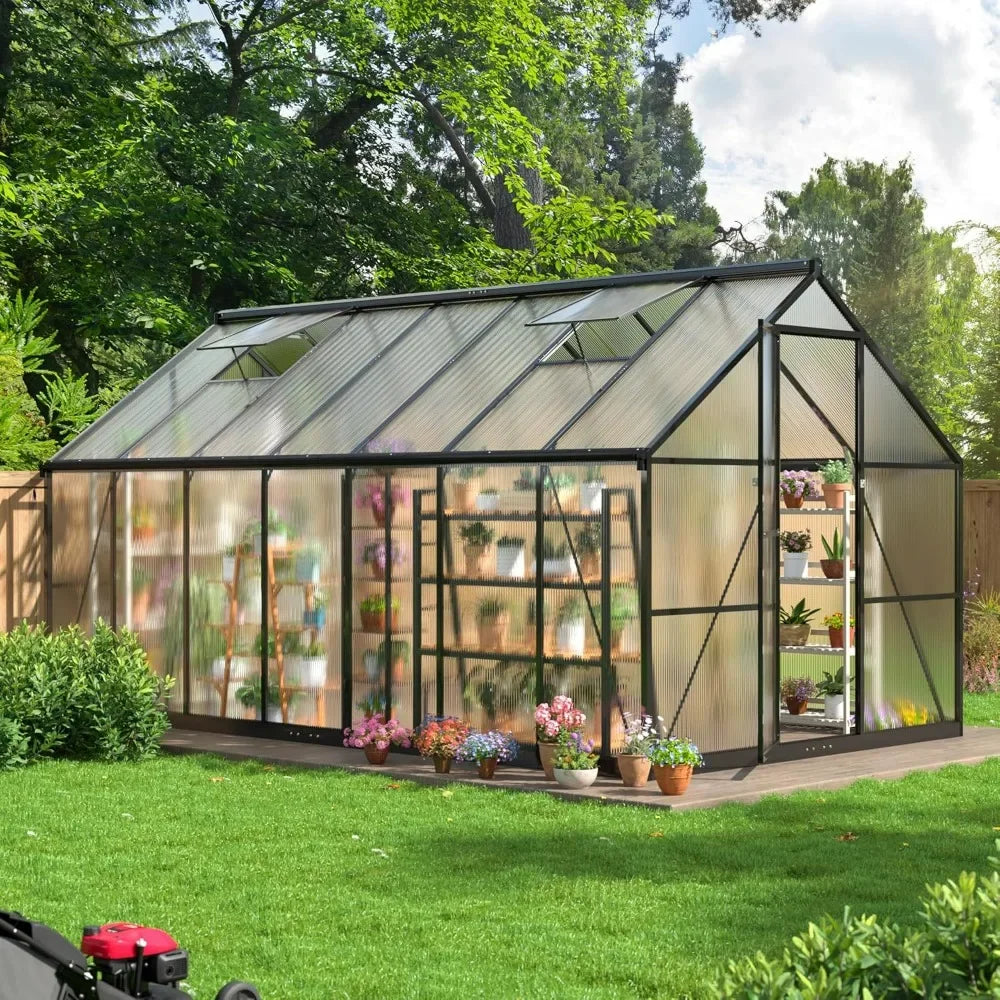 8x14 FT Greenhouse, Aluminum