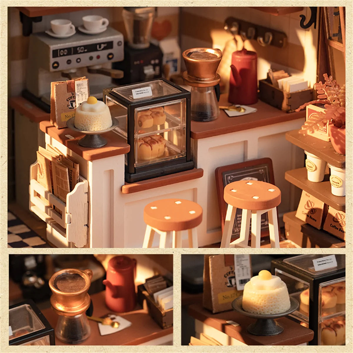 DIY Rolife NO.17 Cafe 3D Puzzle