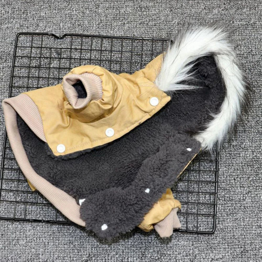 Dog Jacket With Harness Winter Heavy