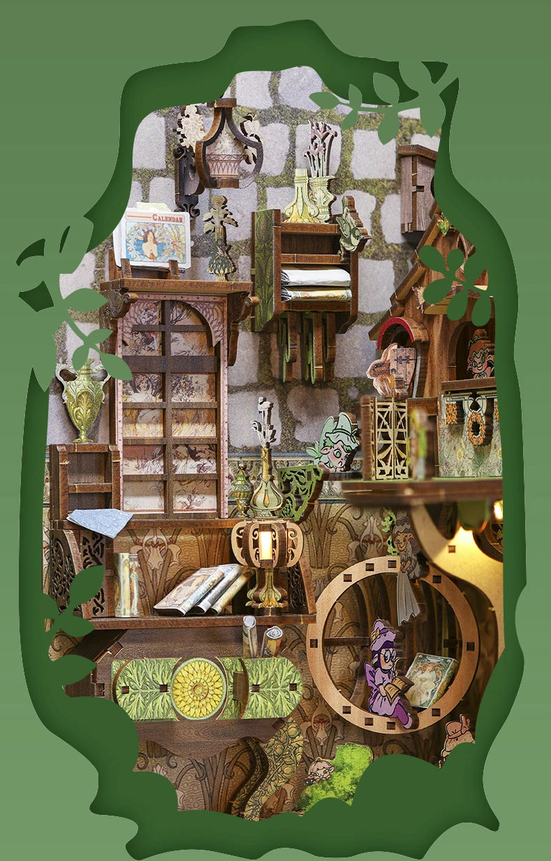 DIY Book Nook Kit Elven Paradise w/LEDs
