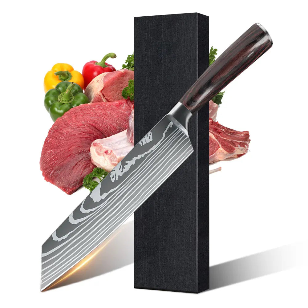 1-10PCS Chef knife Japanese Kitchen Knives Set