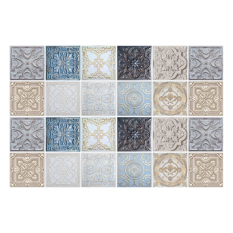 24pcs Moroccan Style Wall Stickers Waterproof