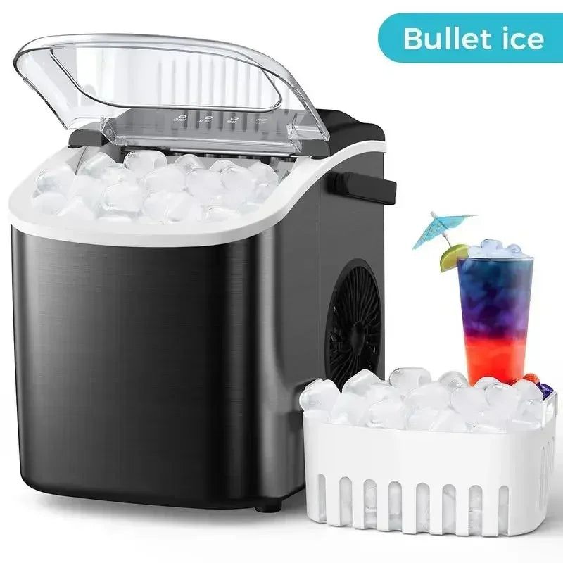 Bullet Ice Maker Countertop Portable Ice Maker