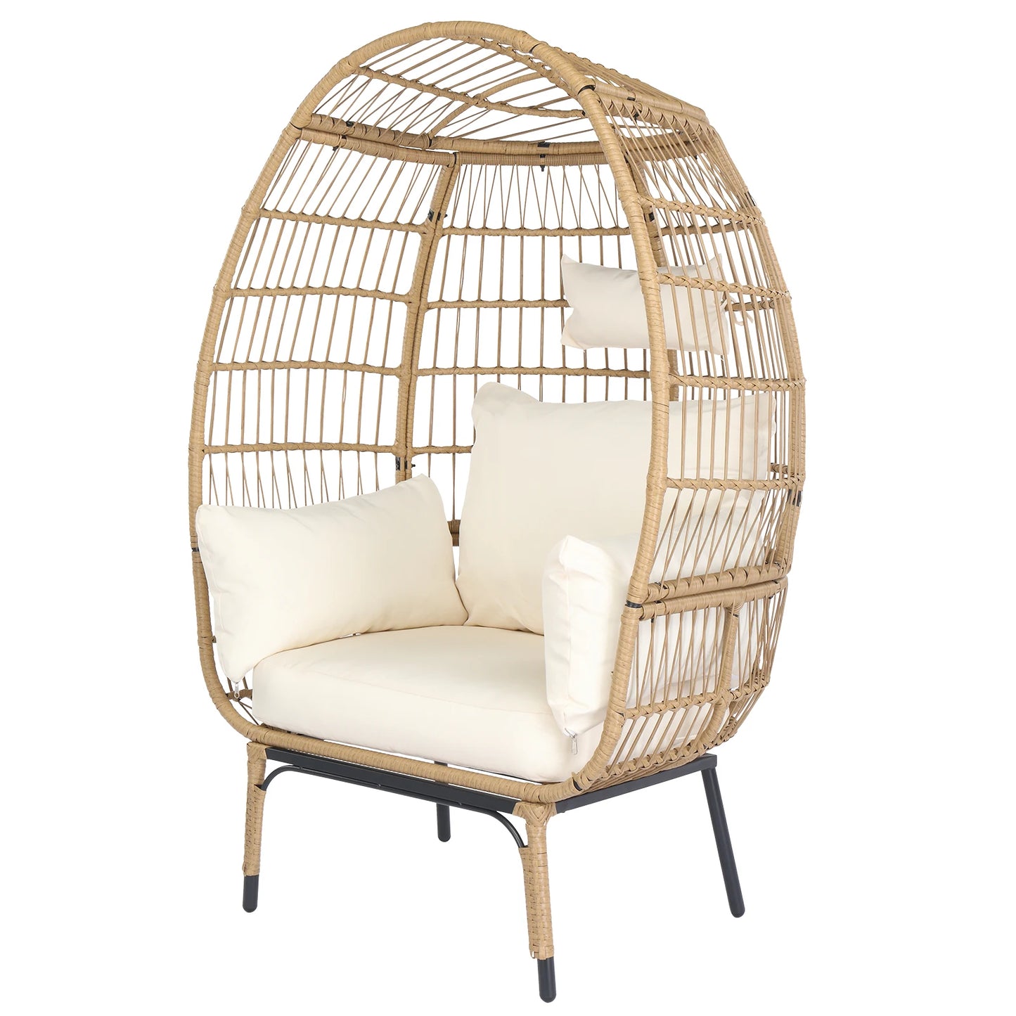 Wicker Egg Chair, Indoor Outdoor Lounger