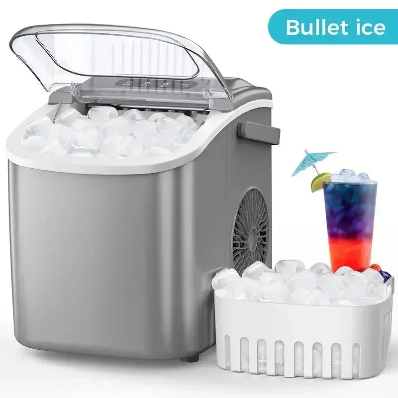 Bullet Ice Maker Countertop Portable Ice Maker