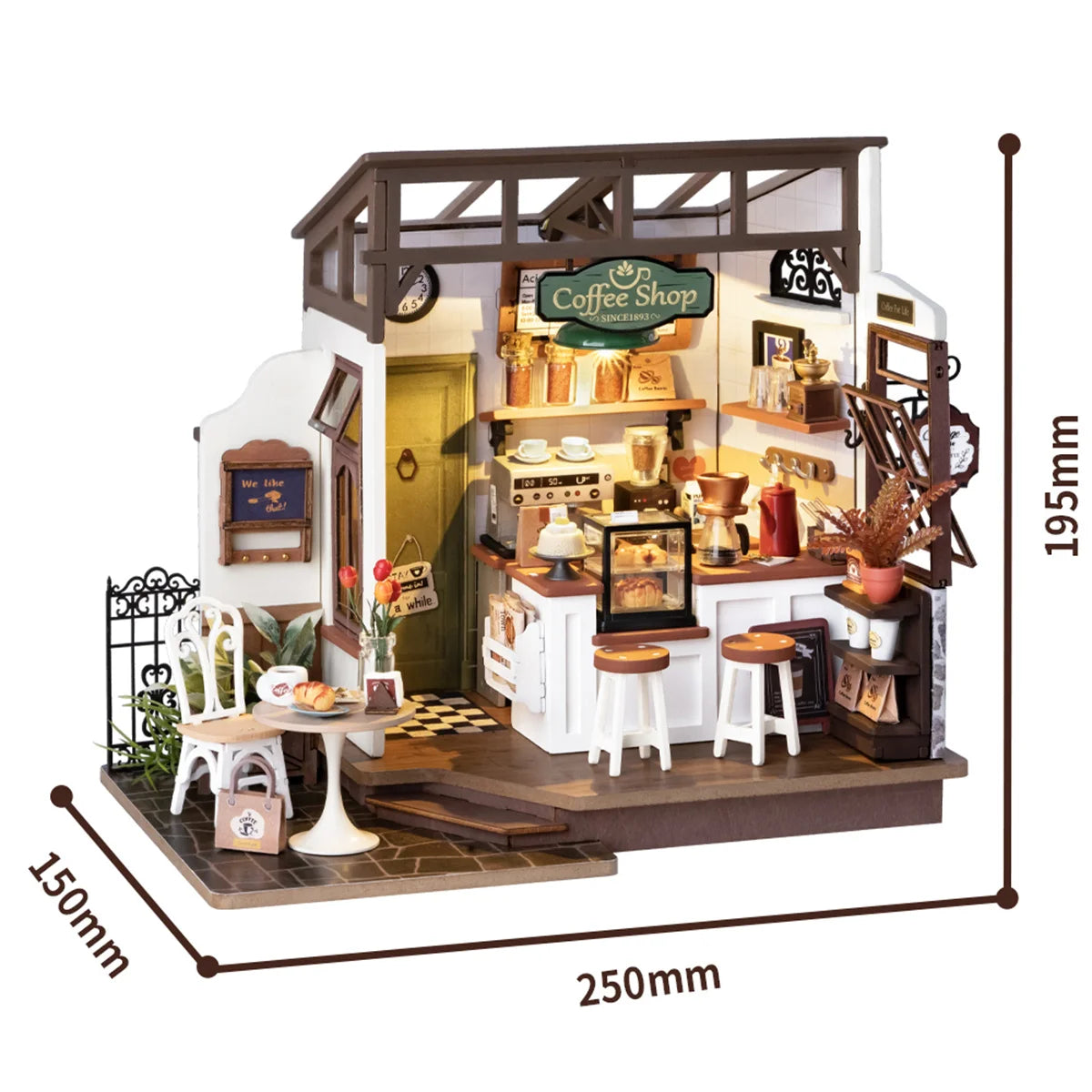 DIY Rolife NO.17 Cafe 3D Puzzle