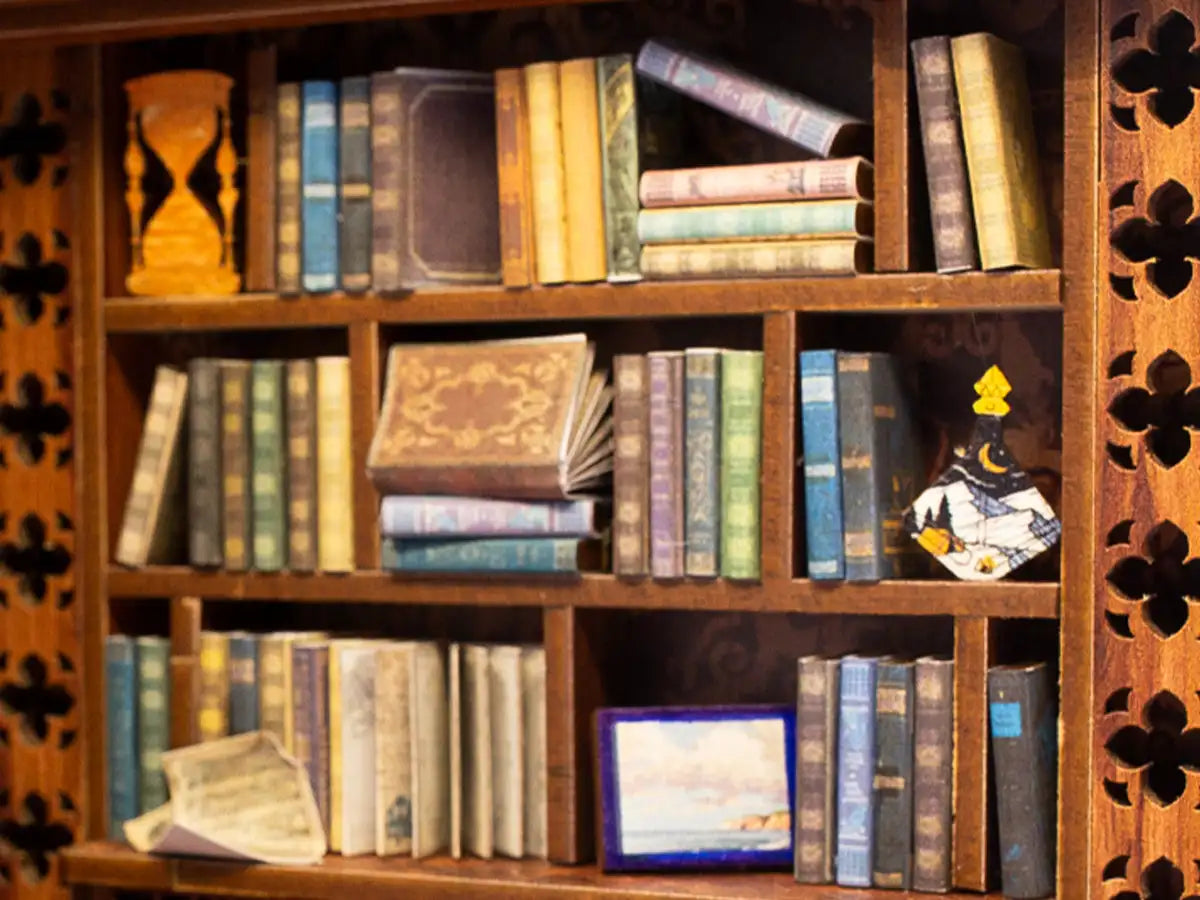 DIY Book Nook Eternal Bookstore w/LEDs