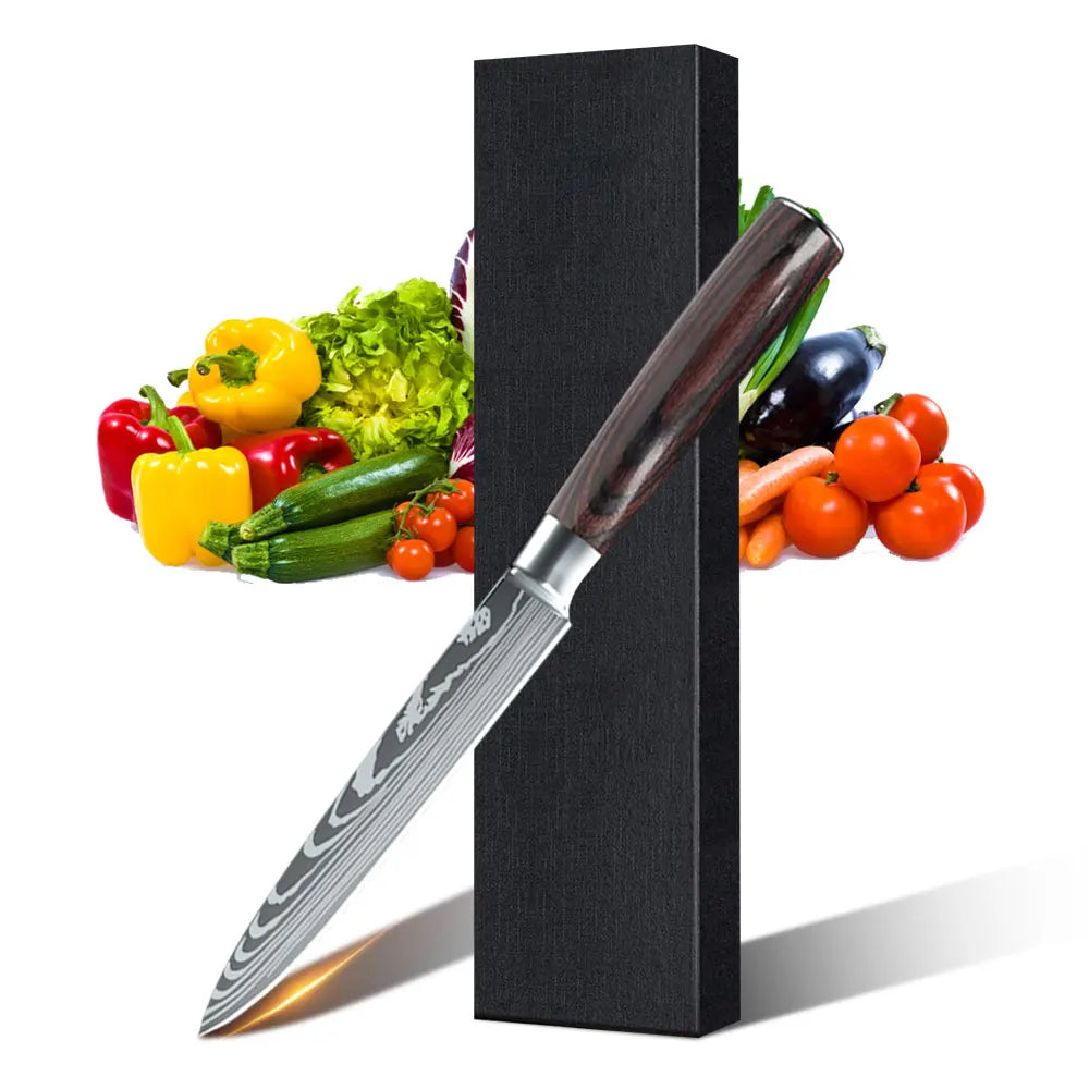 1-10PCS Chef knife Japanese Kitchen Knives Set