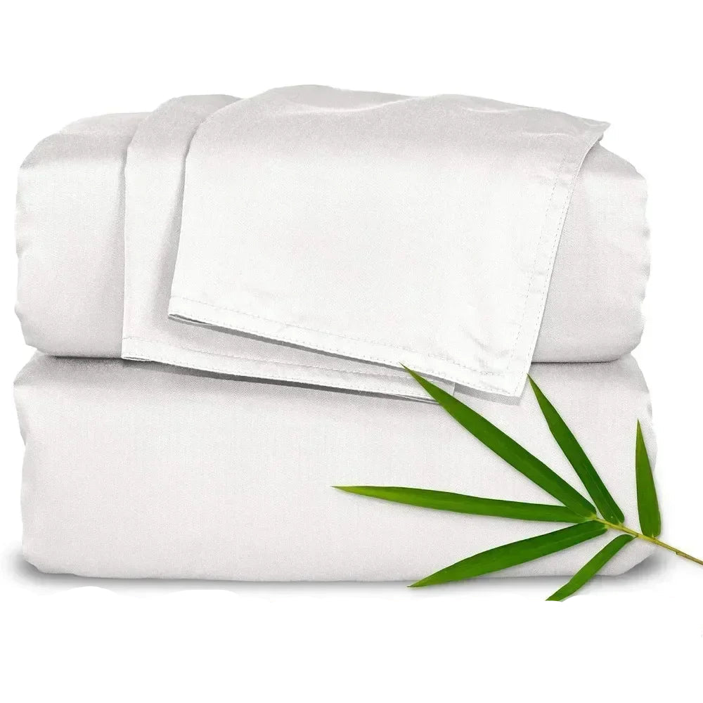 Genuine 100% Organic Viscose Bamboo Bed Sheet Set