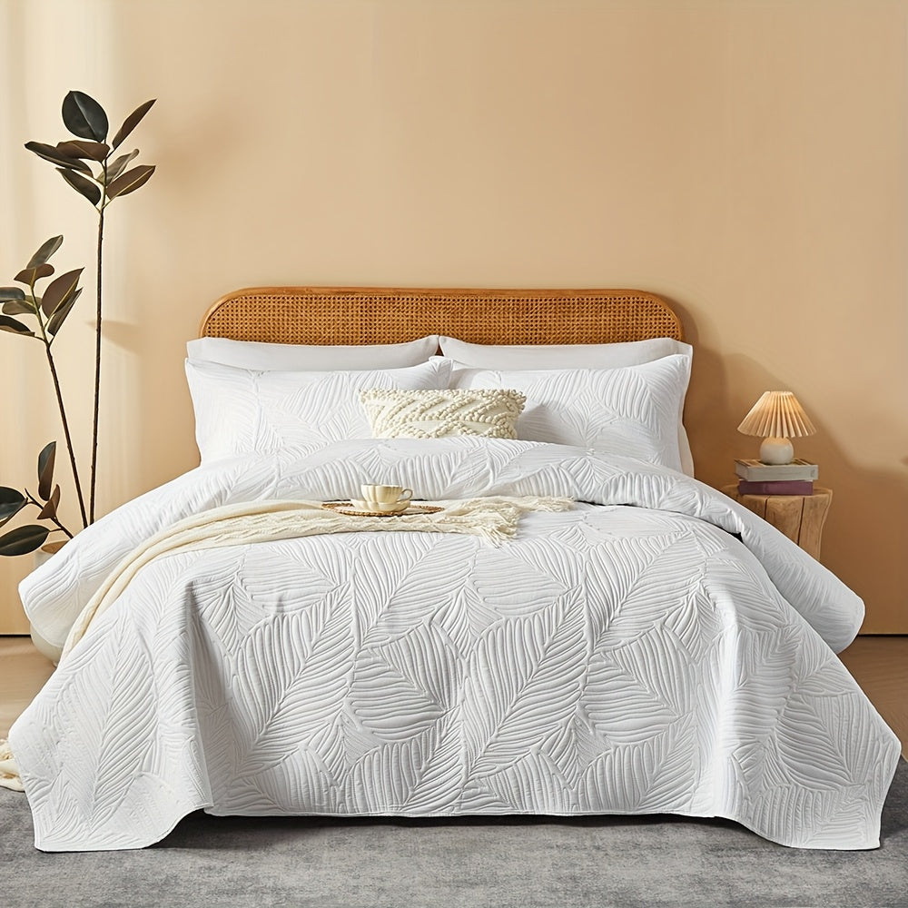 3pcs Elegant Microfiber Quilt Set