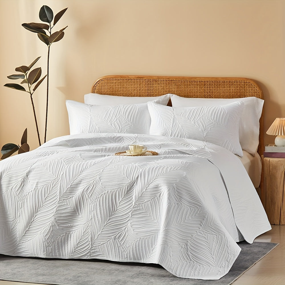 3pcs Elegant Microfiber Quilt Set