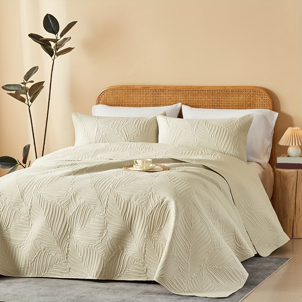 3pcs Elegant Microfiber Quilt Set