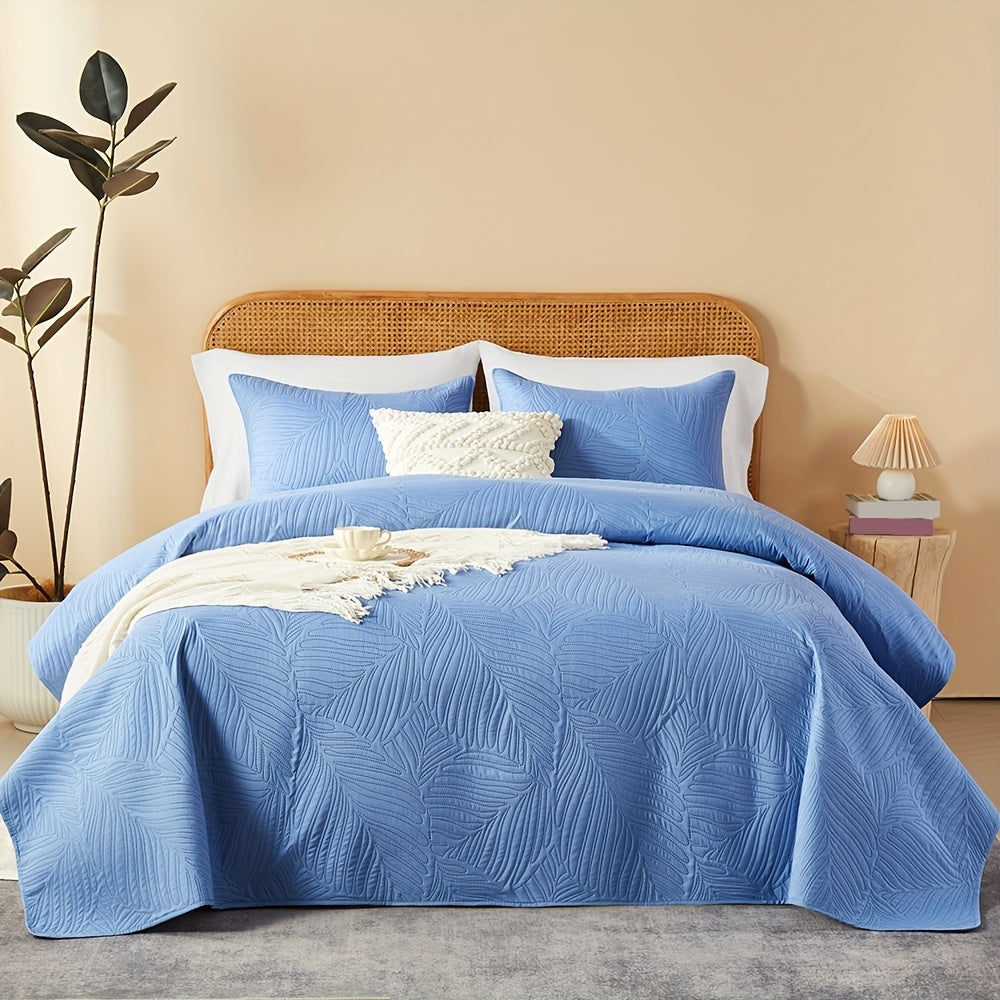 3pcs Elegant Microfiber Quilt Set
