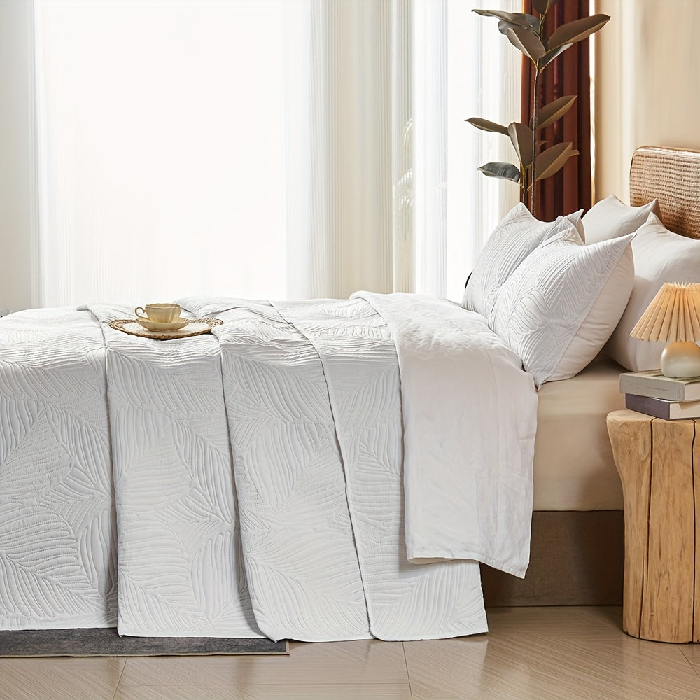 3pcs Elegant Microfiber Quilt Set